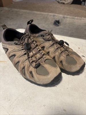 Merrell Chameleon 4 Stretch Boulder Men's Size 9 Brown Leather Hiking Shoes
