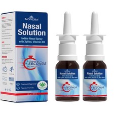Nasal Spray with Povidone-Iodine 1, Vitamin D3 Aloe Vera, 30mL, 2 Pack