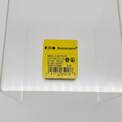 Bussmann MDL-2-8/10-R Fuses 2.8A 250V Time-Delay Glass Pack of 5
