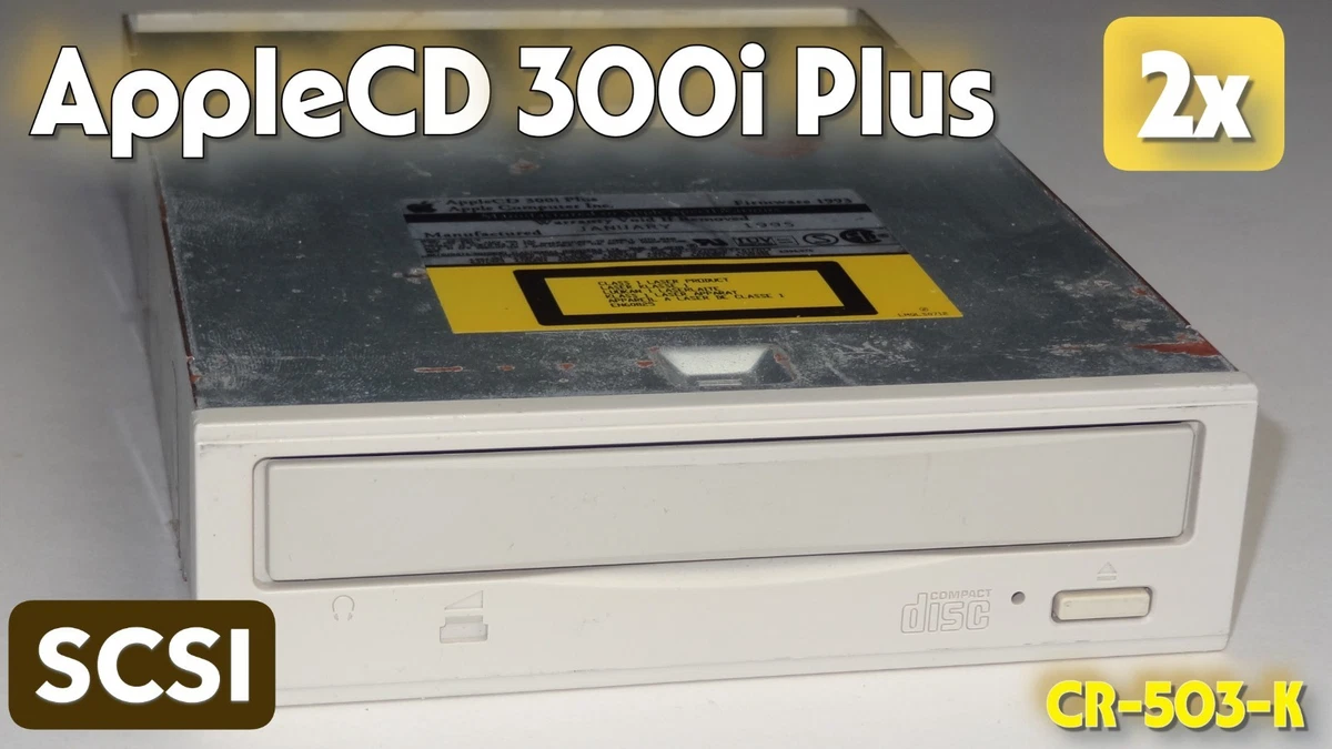 AppleCD 300 Plus internal SCSI 2X CD-ROM Drive UNTESTED