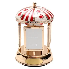 Musical Eight Rotating Music Frame Home Decoration Creative Gift(Gold)-Pictur...