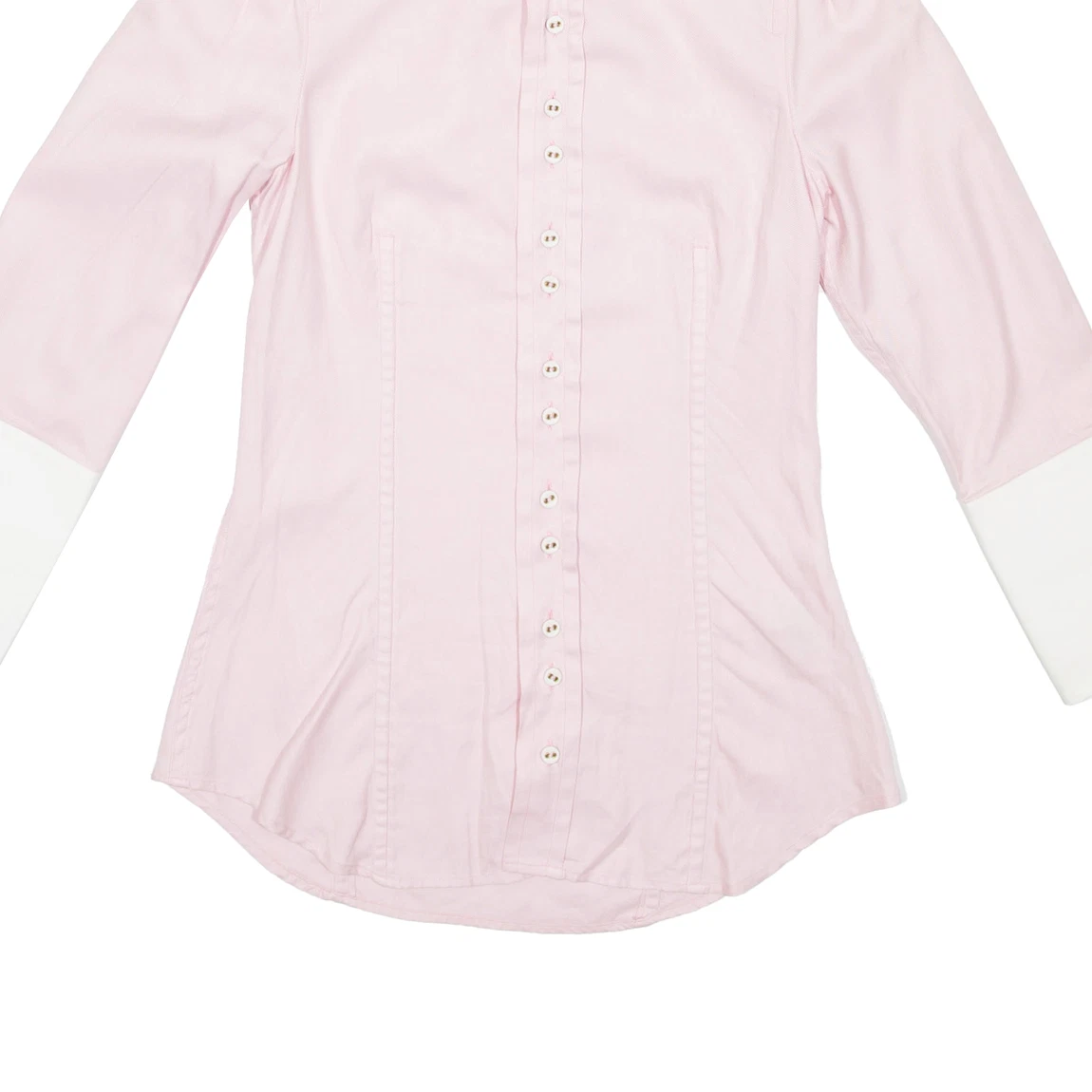 DSQUARED2 Camicia donna tinta unita rosa manica lunga S