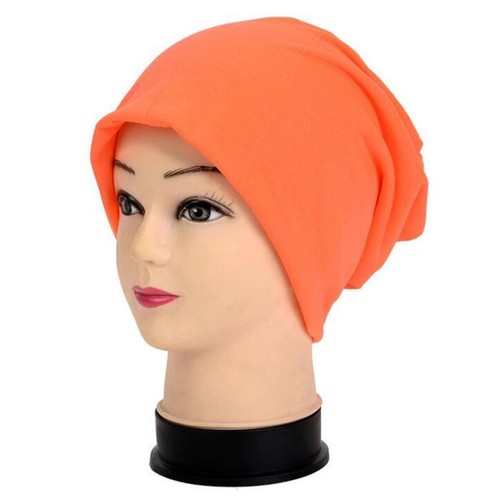 Dünne Schlichte Strickmütze Mit Baggy-Manschette Lässige Totenkopf-Kappe ( - Bild 22 von 41
