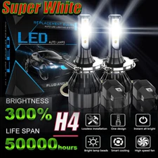 9003 H4 LED Headlight Bulbs Kit 10000W 1000000LM Hi/Lo Beam Super Bright White