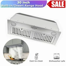 Zomagas 30inch Insert Range Hood 800CFM Stainless Steel Powerful Kitchen Vent