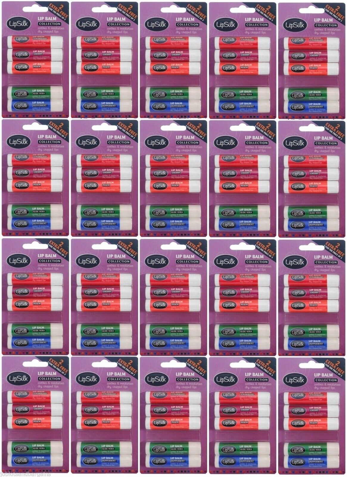 Lipsilk Flavoured Lip Balm Balms For Dry Chapped Lips (5 Pack) - Image 4