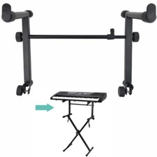 Adjustable 2nd Tier Stand for Electronic Piano Keyboard Music Instrument Holder