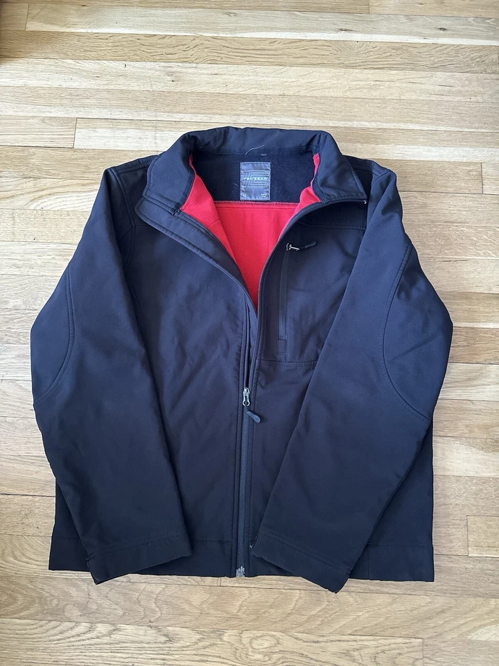 Tek Gear Soft Shell Black Jacket Zipper Size M - Image 2 of 4