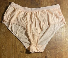 Vintage Myonne Panties Size 7 Coral NWOT