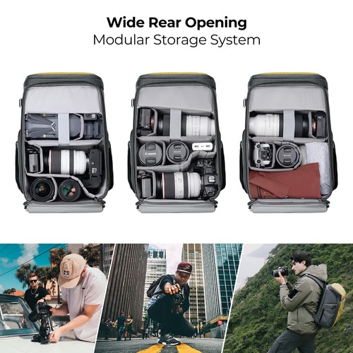 K&F Concept 25L Travel Professional Alpha Backpack Photography Camera Bag Case - Picture 4 of 10