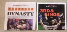 SF GIANTS DYNASTY ,3RD & King , WORLD SERIES NEWSPAPER 10/30/2014