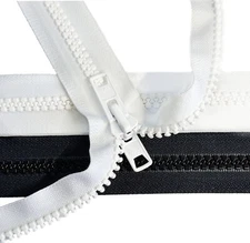 YKK #10 Continuous Zipper Chain Molded Plastic, Reversible Zipper Pulls