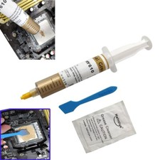 2X Thermal Grease Paste Halnziye HY610 Gold 30g Syringe for CPU Heat Transfers