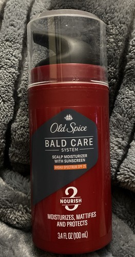 Old Spice Bald Care System Scalp Moisturizer with Sunscreen SPF 25 Nourish 3