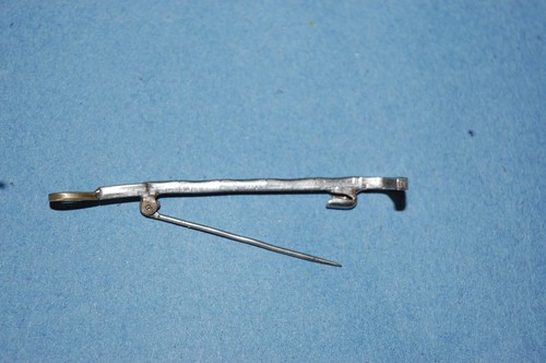 PIN DE CORBATA DE 2 1/2" DE COLECCIÓN HOMBRE ESTERLINA aprox. años 1920-30 - Imagen 4 de 5