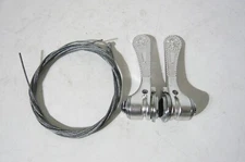 Simplex 1977 Super LJ  retro friction downtube braze-on shift levers & cable set