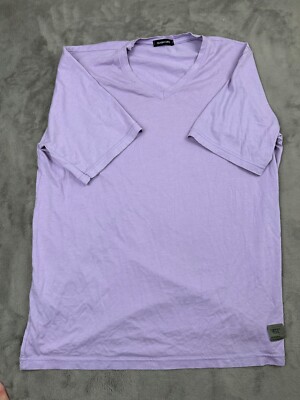 Gianni Lupo Men's Basic T-Shirt Lavender - Light Purple, Size XL