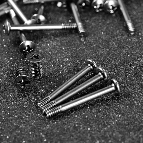 60Pcs Radiator Screw PC Case Cooling Cooler Flat Head Tapping Long Short Screw - Afbeelding 2 van 8