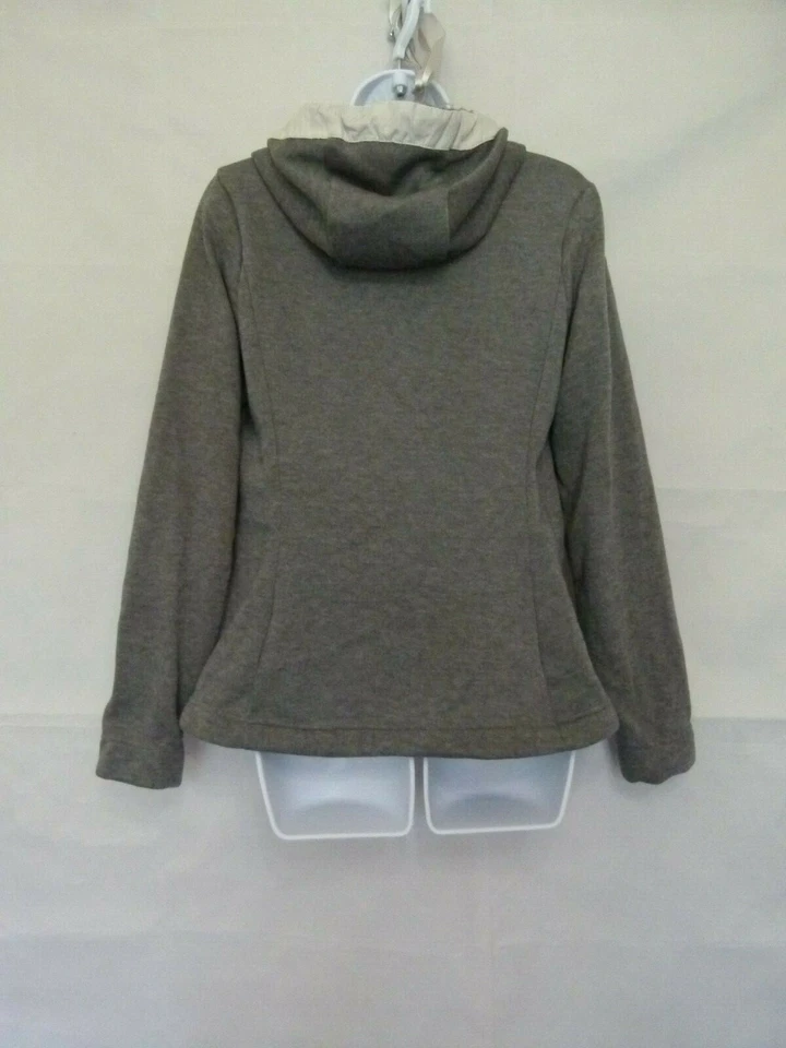 Chaqueta Quechua Decathlon Mujer Cremallera Completa Con Capucha Gris/Beige Talla S Pequeña Foto 2 de 4