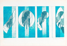 GIOVANNI LEOMBIANCHI (Milano 1935) OPERA incisione Acquaforte Acquatinta Grafico