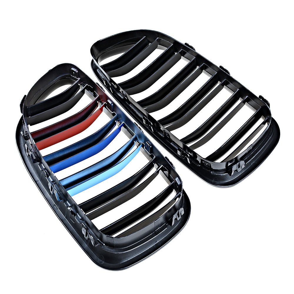 For 1017 BMW F10 F11 M5 535i 550i Front Bumper Kidney Grill Grille Gloss Black 934655118653 eBay