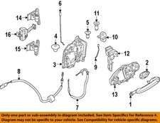 BMW OEM 17-25 430i xDrive Front Door Lock Hardware-Handle Base 51219881775