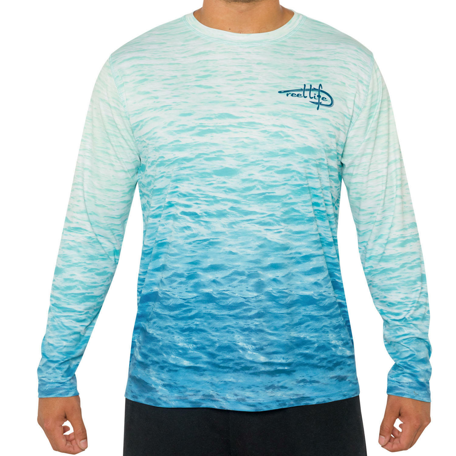 REEL LIFE MEN'S SUN DEFENDER LONG SLEEVE UV TEE SELECT COLOR & SIZE NEW