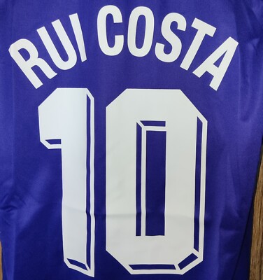 Rui Costa #10 Fiorentina 1998/99 Home Retro Vintage Soccer Jersey