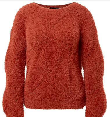 Bnwt Mavi Women's Knitted Jumper - Red Chilli Oil - Size XL