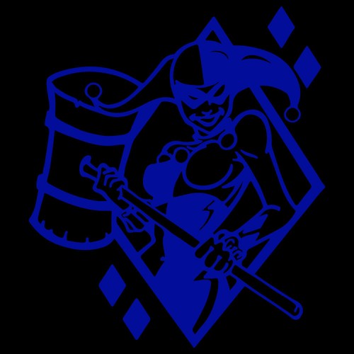 6.9" HARLEY QUINN DIAMOND Vinyl Decal Sticker Car Window Laptop DC Comics Joker - Picture 16 of 24