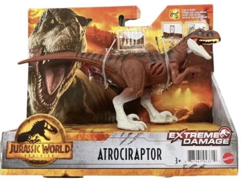 Jurassic World Dominion Extreme Damage Atrociraptor Dinosaur Action Figure GWN19