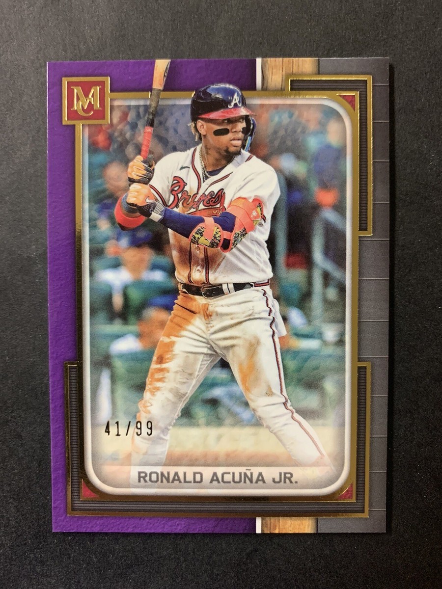Ronald Acuna Jr. 2023 Topps Museum Collection Amethyst Parallel