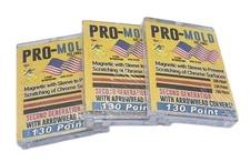 (3-Pack) Pro-Mold Magnetic with Sleeve 2ND GEN - 130pt Sleeved Size Card Holder