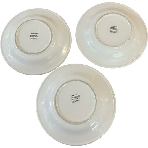 3 Tabletops Unlimited Carnival Hand Painted Colorful Diamonds 8.5" Salad Plates - Picture 9 of 12