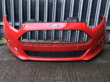 FORD FIESTA MK7 2013 FRONT RED BUMPER DAMAGED     #8A