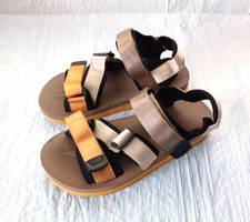 Sun  Stone Lormier Sandals Mens size 7 Adjustable Strap Casual Tan  Yellow
