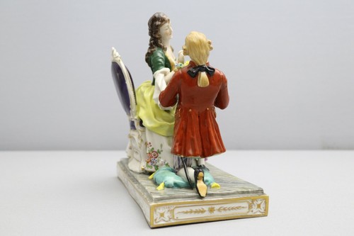 Ludwigsburg Figur gruppe als zwei liebespaar mit blumenkorb (11-131220) - Picture 5 of 11