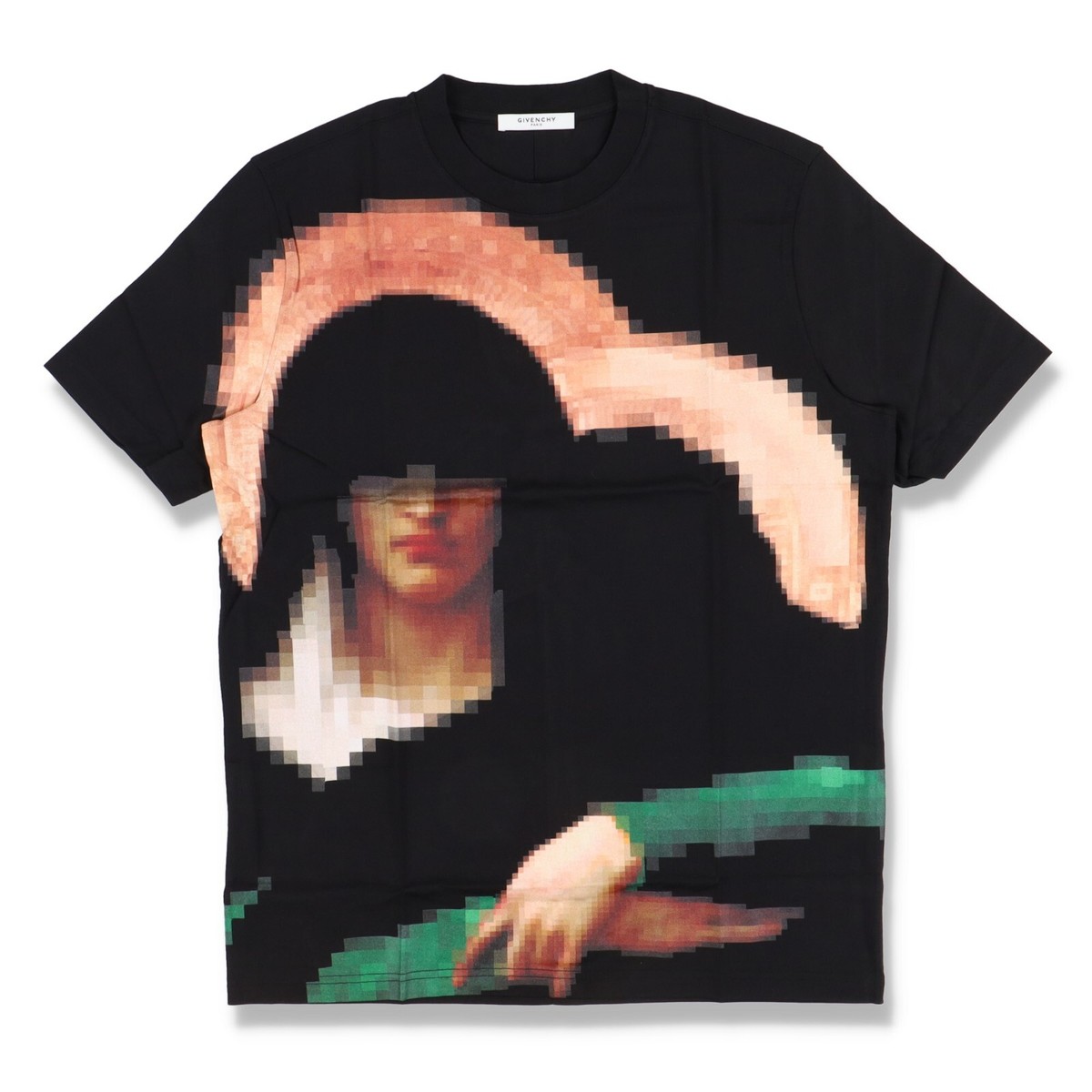 Givenchy グラフィックTシャツ ブラック　マリア　マドンナ Givenchy Black Pixel Madonna Print T-Shirt | Size XS SS14 RRP $790