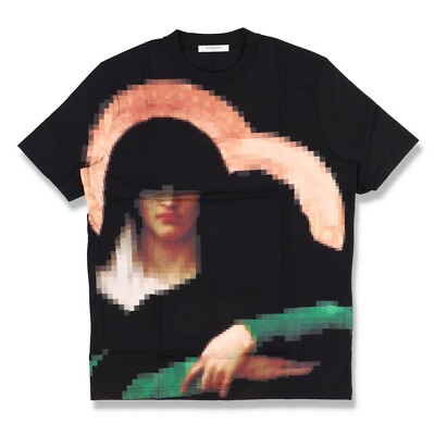 Givenchy グラフィックTシャツ ブラック　マリア　マドンナ Givenchy Black Pixel Madonna Print T-Shirt | Size XS SS14 RRP $790