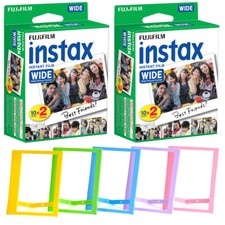 Fujifilm Instax Wide Instant Film 40 5x Photo Frames - Top Value Bundle