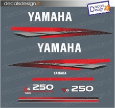 Adesivi motore marino fuoribordo Yamaha 250 cv 2 t gommone barca stickers