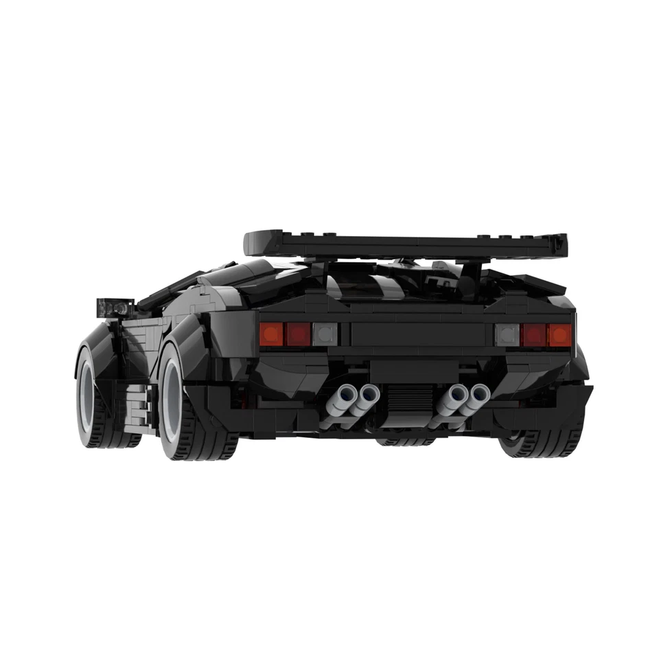 MOC: Classic Supercar LP5000 QV Sports Car & Packs for Collection Good Quality - Image 4 of 4