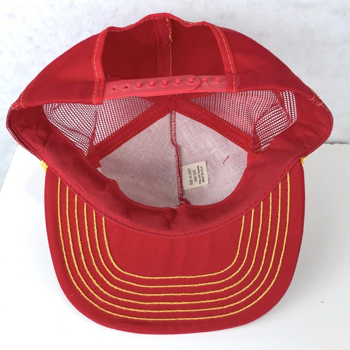 vintage 80s PIERCE MANUFACTURING FIRE TRUCK SNAPBACK TRUCKER