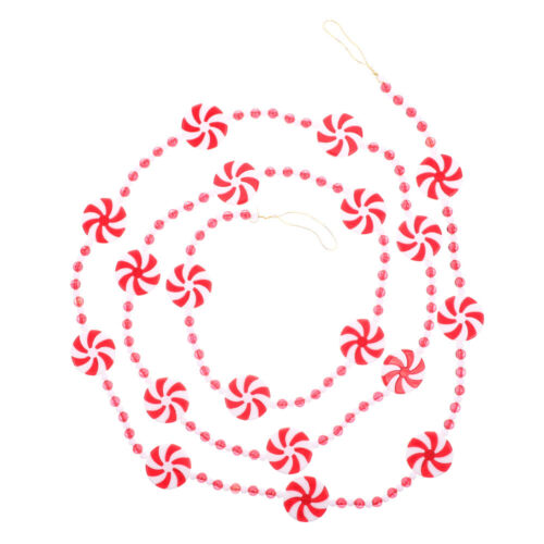 Xmas Candy Cane Garland & Ball String for Tree & Wreaths - Picture 1 of 9