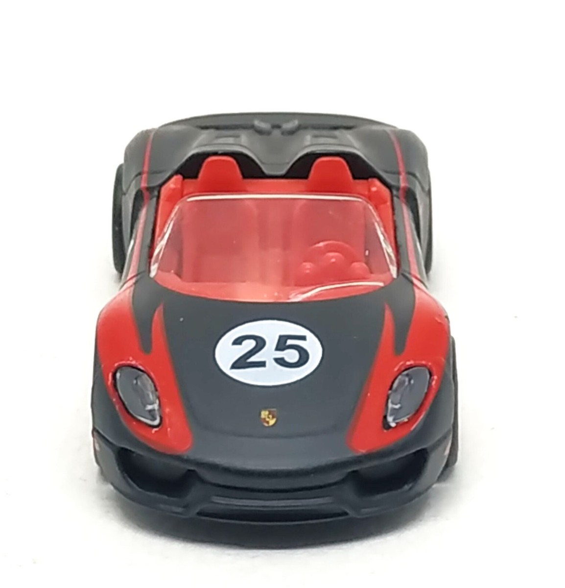 Majorette Porsche 918 Spyder no.25 Black (Red Interior) 1:61 (3