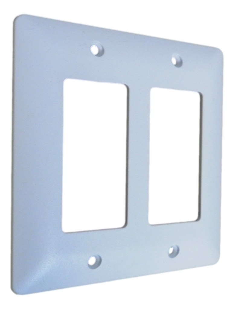 Taymac 5500W Masque 2-Gang Paintable Wall Plate Cover- White