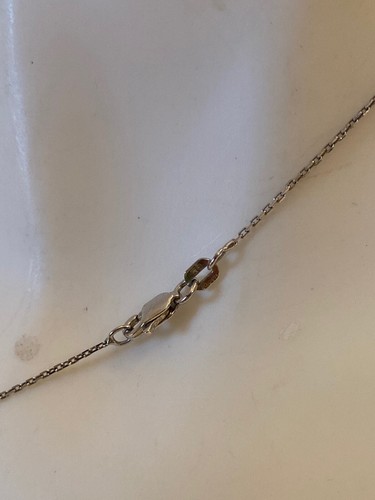 Vintage Sterling Silver 925 Iolite Heart Necklace Pendant 18” - Picture 7 of 11