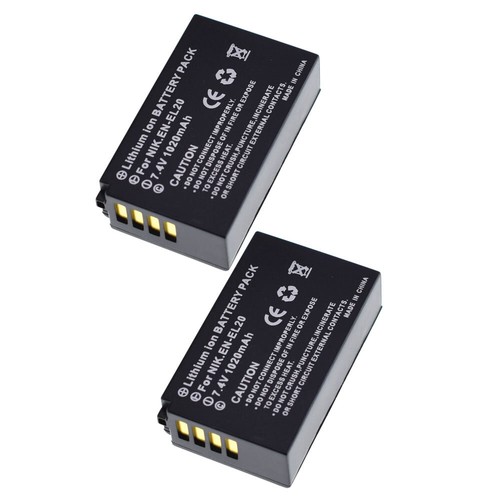Battery or LED USB dual Charger for Nikon EN-EL20 EL20a Nikon Coolpix P950 P1000 - Picture 13 of 29