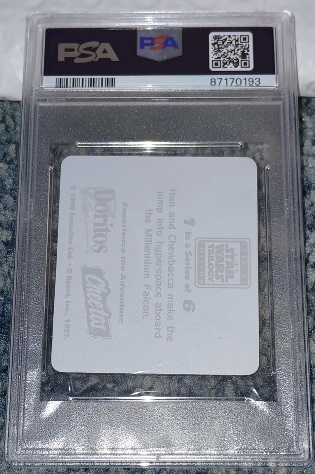 1997 STAR WARS TRILOGY SE 3-D #1 HAN SOLO & CHEWBACCA POP 8 PSA 10 GEM MINT - Image 2 of 2