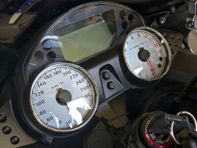Kawasaki ZZR 1400 ZX-14 06-11 Cerclages De Compteur Aluminium